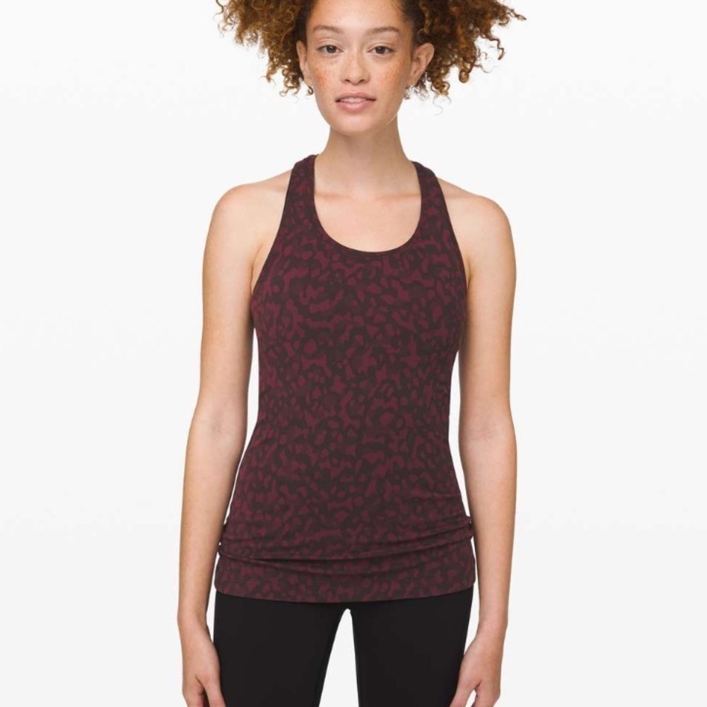 lululemon cool racerback tank.cute cheetah print